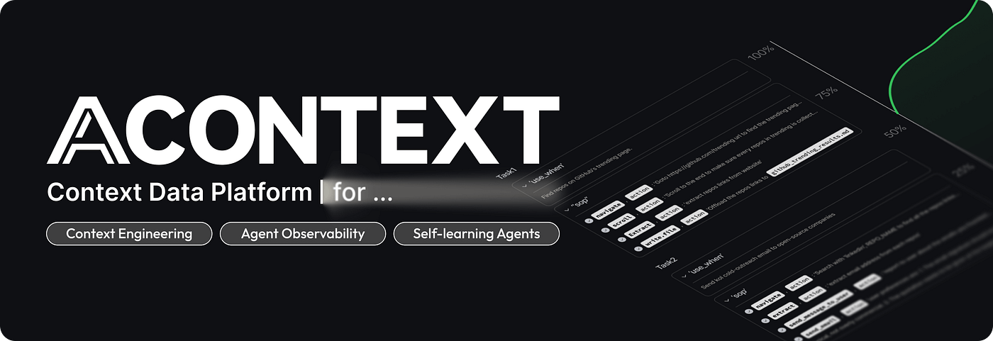 Context Data Platform for AI Agents to Store, Observe and Learn | Acontext