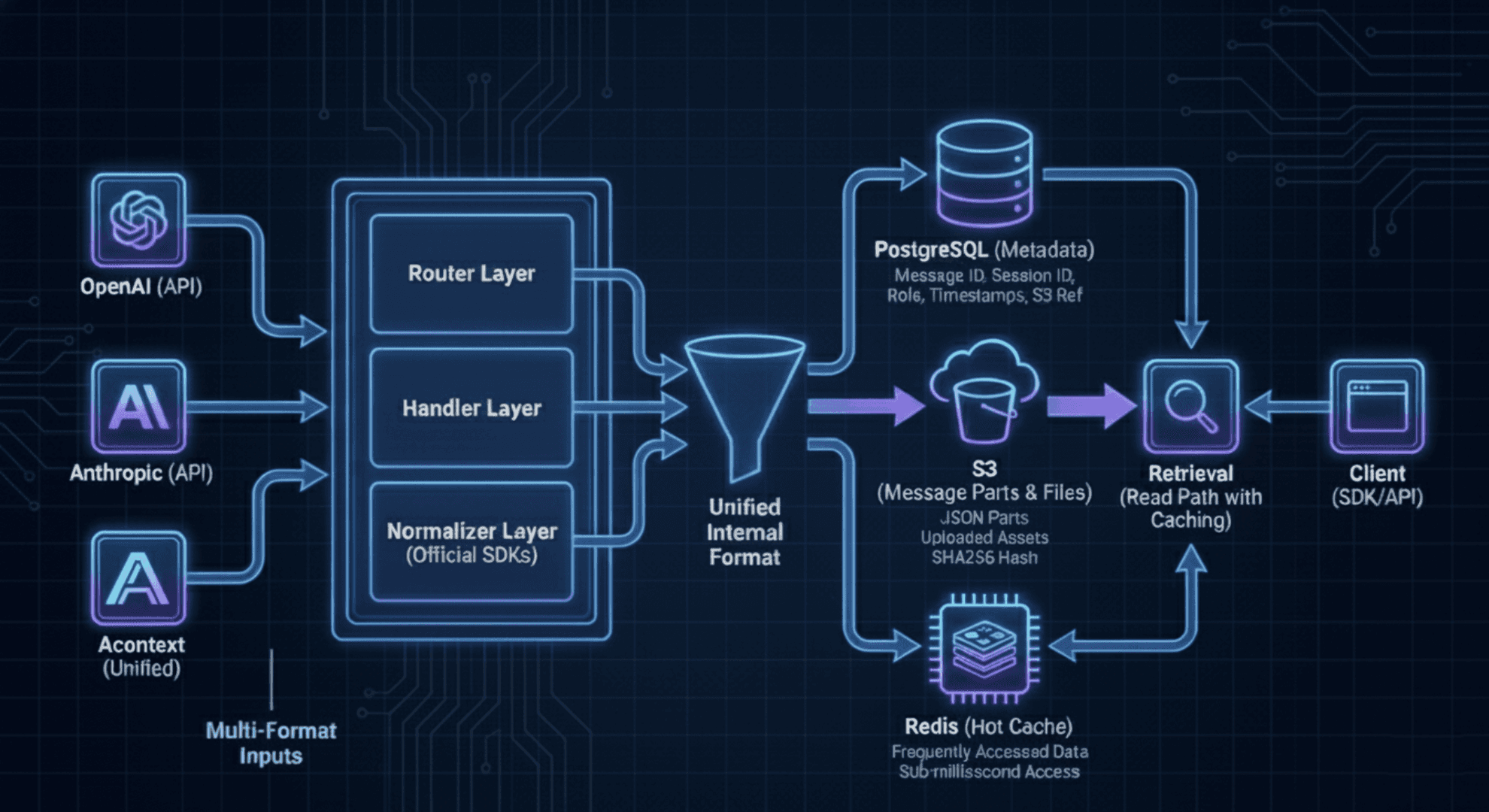 How Acontext Stores AI Messages?
